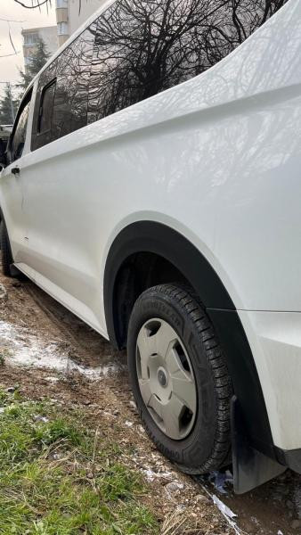 Купити Накладки на арки широкі (4 шт, чорні) для Ford Custom 2023- рр