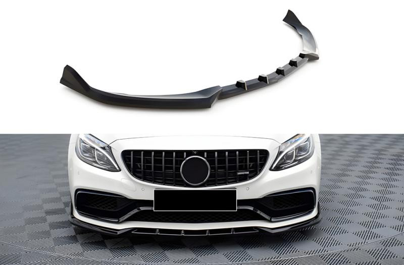 Купити Передня лип накладка DPT (2017-2020, чорний глянець) для Mercedes C-сlass W205 рр