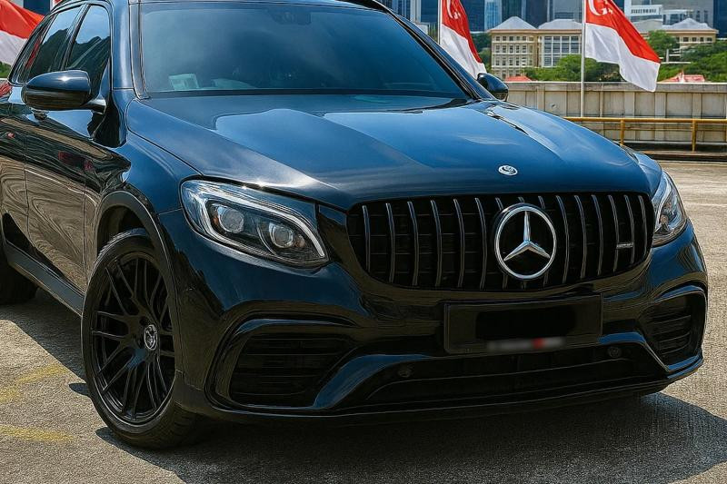 Купить Передняя решетка 2015-2019 (GT Panamericana Black) для Mercedes GLC coupe C253