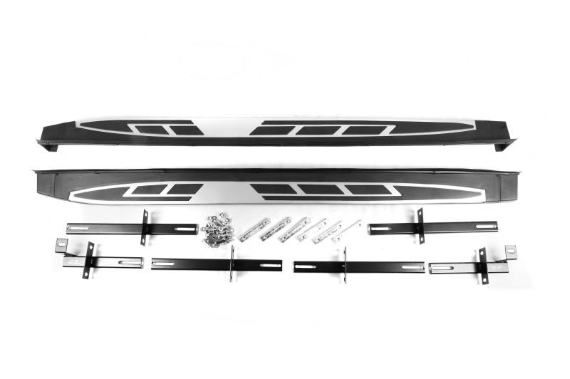 Купити Бокові пороги OEM V2 (2 шт, алюміній) для Mitsubishi Outlander 2012-2021 рр