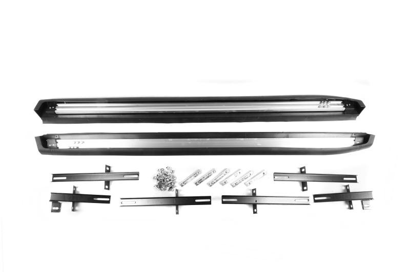 Купити Бокові пороги OEM V2 (2 шт, алюміній) для Mitsubishi Outlander 2012-2021 рр