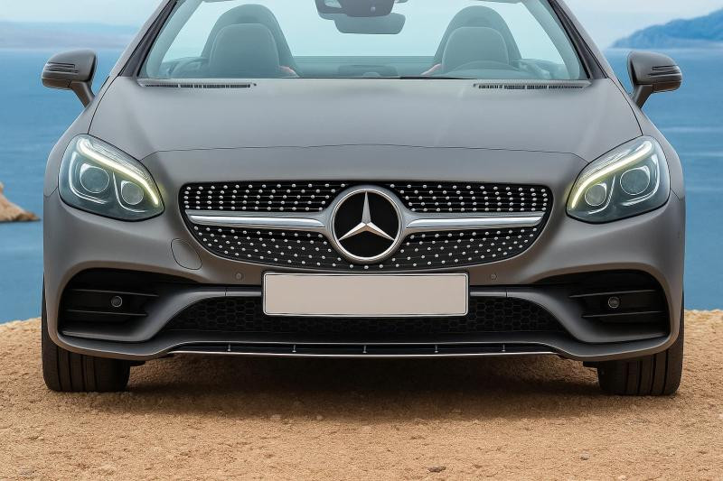 Купити Передня решітка Diamond Silver для Mercedes SLC R172 2016-2020 рр
