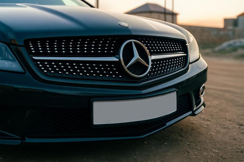 Купити Передня решітка Diamond Black (2008-2011) для Mercedes SL R230 рр