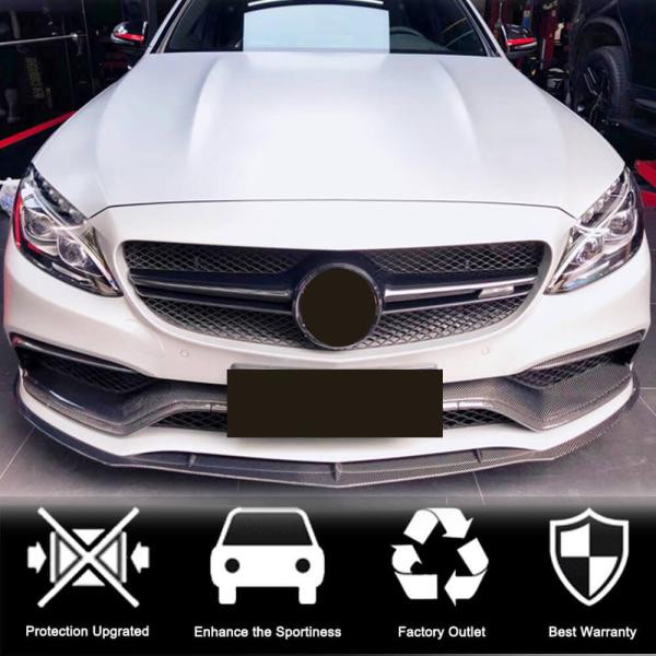 Купить Накладки на противотуманки (для С63 AMG 2015-2019, Карбон) для Mercedes C-сlass W205