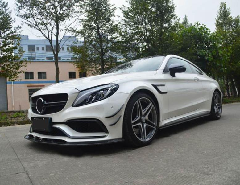 Купить Накладки на передние крылья (для купе/кабриолет C63 AMG 2015-2019, Карбон) для Mercedes C-сlass W205