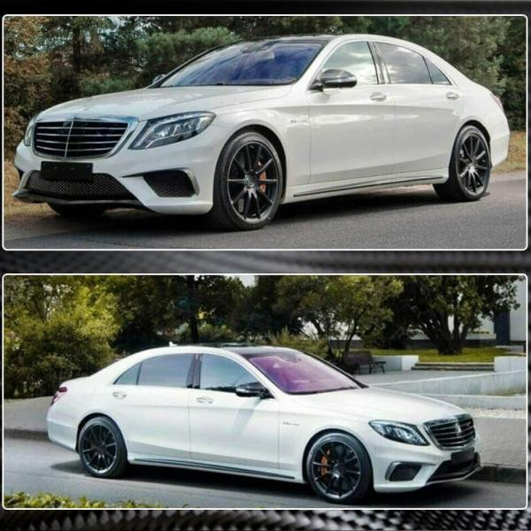 Купити Бокові пороги (для S63 AMG 2014-2017, Карбон) для Mercedes S-сlass W222