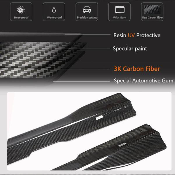 Купити Бокові пороги (2016-2019, Карбон) для Mercedes E-сlass W213 рр