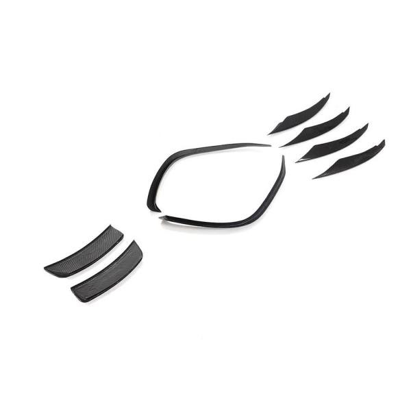 Купити Накладки на передній бампер (для AMG-Line SD 2018-2021, Карбон) для Mercedes A-сlass W177 2018- рр