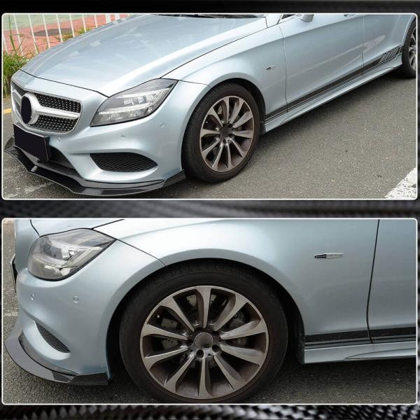 Купити Накладка на передній бампер Lip (для Base SD 2015-2018, Карбон) для Mercedes CLS C218 рр
