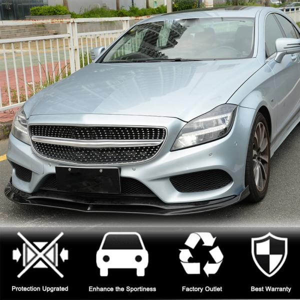 Купити Накладка на передній бампер Lip (для Base SD 2015-2018, Карбон) для Mercedes CLS C218 рр