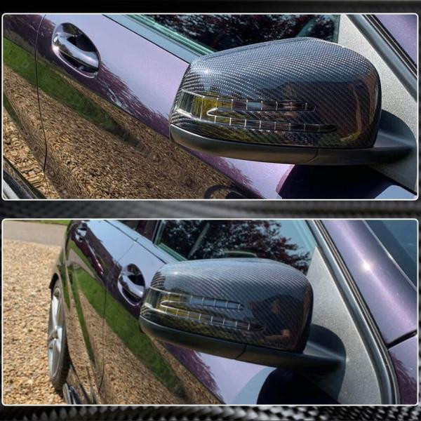 Купить Накладки на зеркала (Карбон) для Mercedes CLS C218 2011-2018 гг