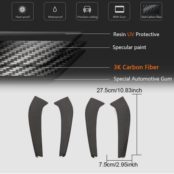 Купить Накладки на передний бампер V1 (для GT R 2016-2019, Карбон) для Мерседес AMG GT C190/R190