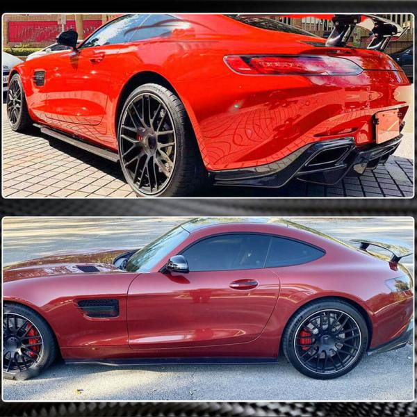 Купити Бокові пороги (для 2015-2017, Карбон) для Mercedes AMG GT C190/R190