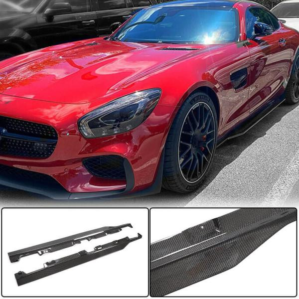 Купити Бокові пороги (для 2015-2017, Карбон) для Mercedes AMG GT C190/R190