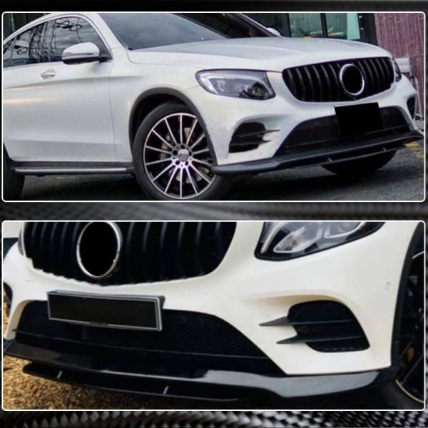 Купити Накладка на передній бампер Lip (для AMG-Line/GLC43 AMG, Карбон) для Mercedes GLC X253