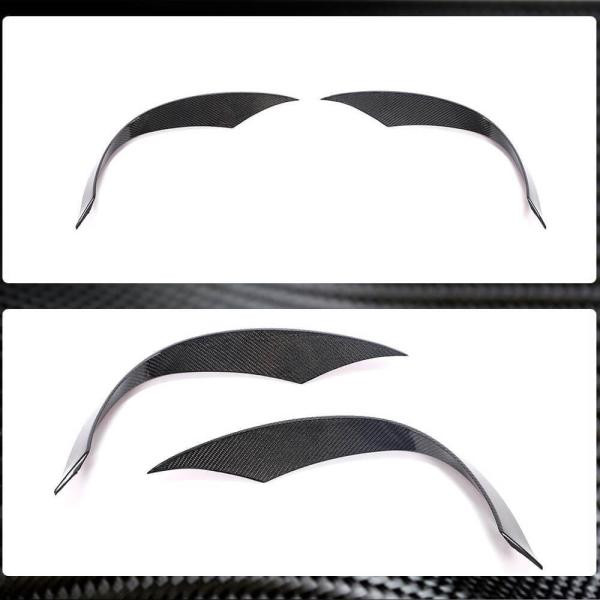 Купить Накладки на передний бампер (для Base 2016-2020, Карбон) для Mercedes SLK R172