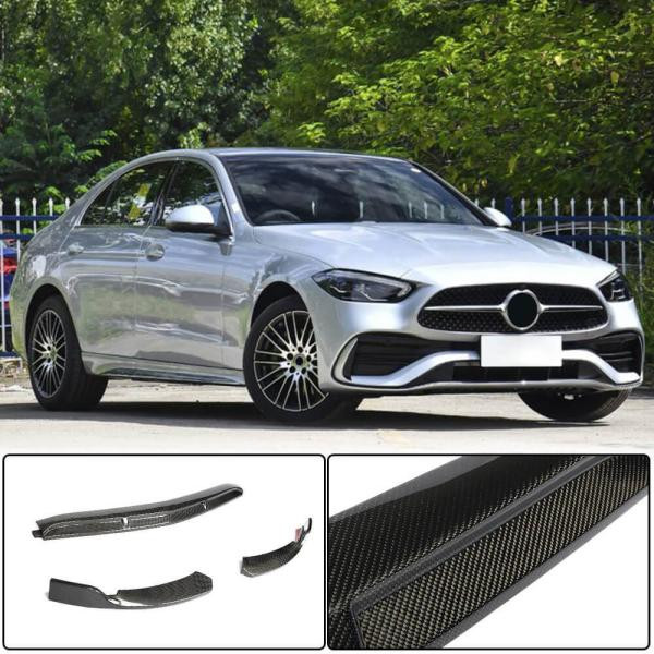 Купить Накладка на передний бампер Lip (для AMG-Line, Карбон) для Mercedes C-class W206 2022- рр