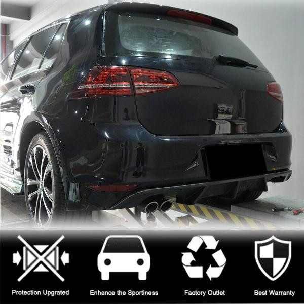 Купити Дифузор заднього бампера (для R/R-Line HB 2012-2017, Карбон) для Volkswagen Golf 7/E-Golf