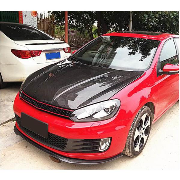 Купити Накладка на передній бампер Lip V1 (для GTI HB 2010-2013, Карбон) для Volkswagen Golf 6