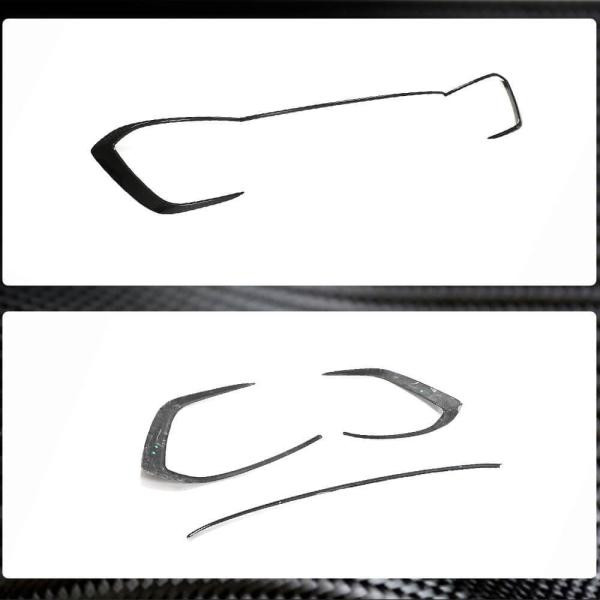 Купити Накладки на передній бампер (для GTI HB, Сухий карбон) для Volkswagen Golf 8