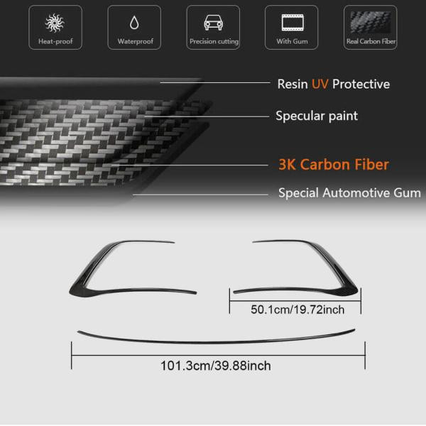 Купити Накладки на передній бампер (для GTI HB, Сухий карбон) для Volkswagen Golf 8