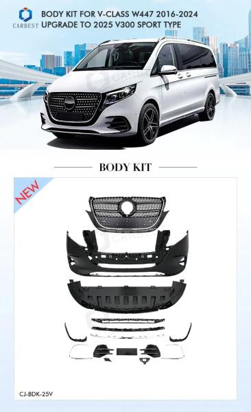 Купить Передний бампер в собранном виде (V-Class 2025) для Mercedes Vito/V-class W447 2014- гг