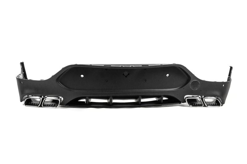 Купить Задний диффузор с насадками Silver (Дизайн AMG63) для Mercedes GLC coupe C253