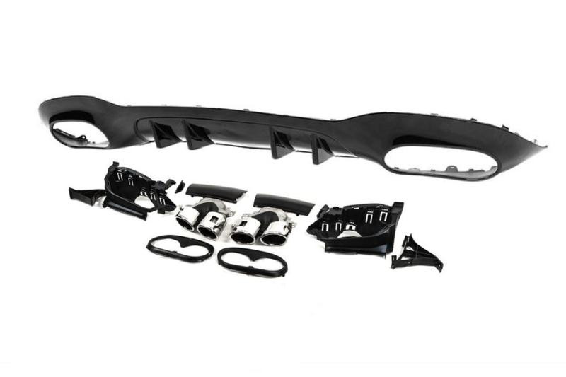 Купить Задний диффузор с насадками (Дизайн A45 SD) для Mercedes A-сlass W177 2018- гг