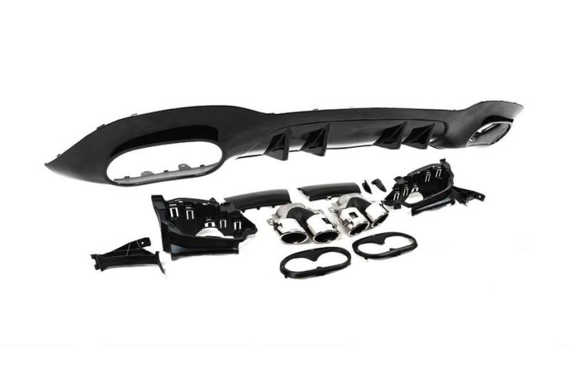 Купить Задний диффузор с насадками (Дизайн A45 SD) для Mercedes A-сlass W177 2018- гг