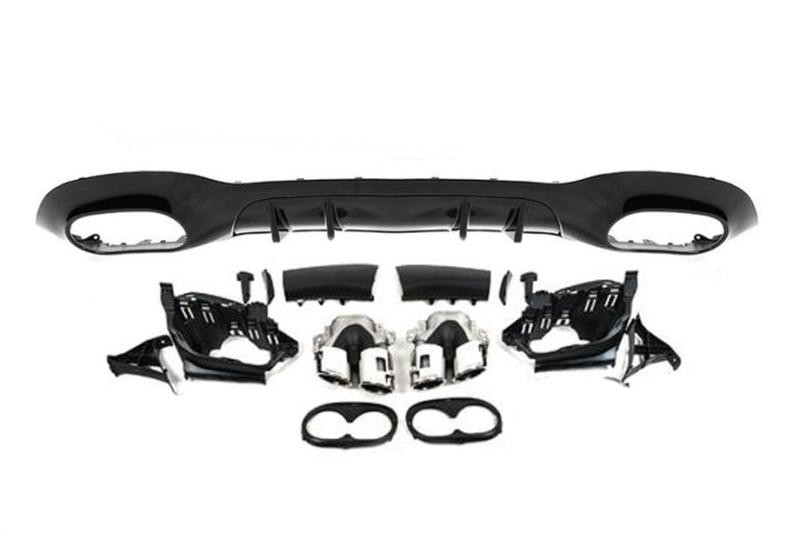 Купить Задний диффузор с насадками (Дизайн A45 SD) для Mercedes A-сlass W177 2018- гг