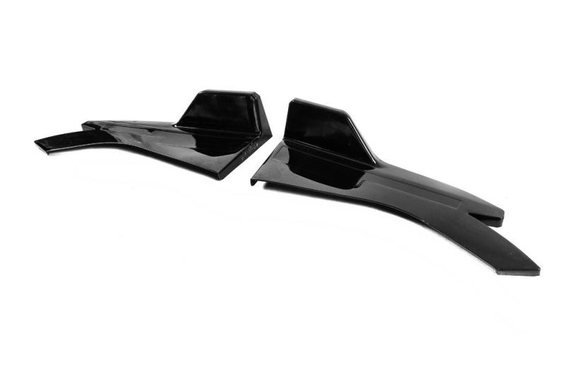 Купить Универсальные Flap накладки на боковые пороги тип-D (2 шт, черный глянец, ABS-пластик)