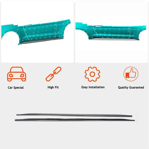 Купити Бокові пороги V1 (Карбон) для Ford Mustang 2015-2023 рр