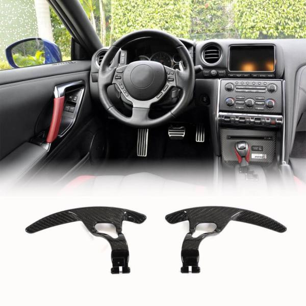 Купить Подрулевые лепестки (2009-2015, Карбон) для Nissan GT-R