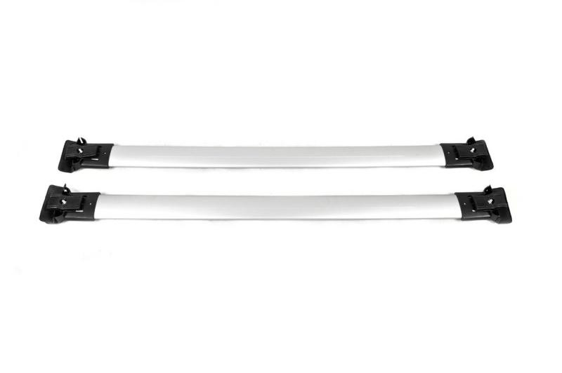 Купить Перемычки на обычные рейлинги без ключа Can V1 (2 шт) до 105 см, Черные для Volkswagen Tiguan 2016-2023 гг