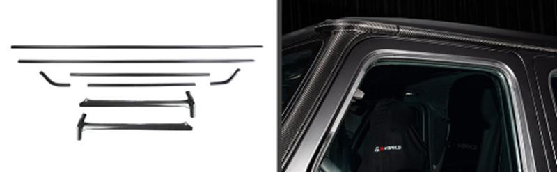 Купить Накладки на передние стойки и крышу (Карбон) для Mercedes G сlass W465 2025- гг