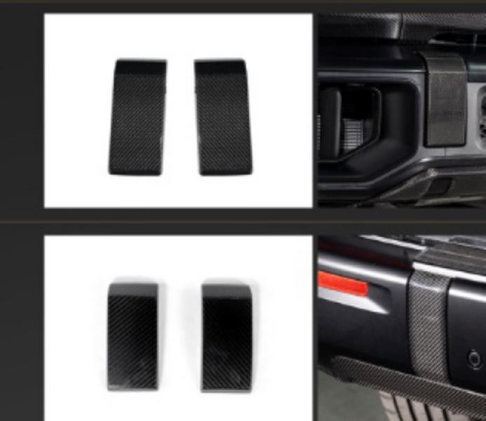 Купить Комплект накладок на передний и задний бампер (для G63 AMG, карбон) для Mercedes G сlass W465 2025- гг