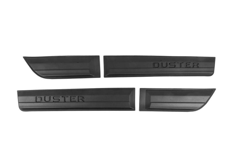 Купити Накладки на арки з молдингами (12 шт., чорні ABS) для Renault Duster 2018-2024 рр