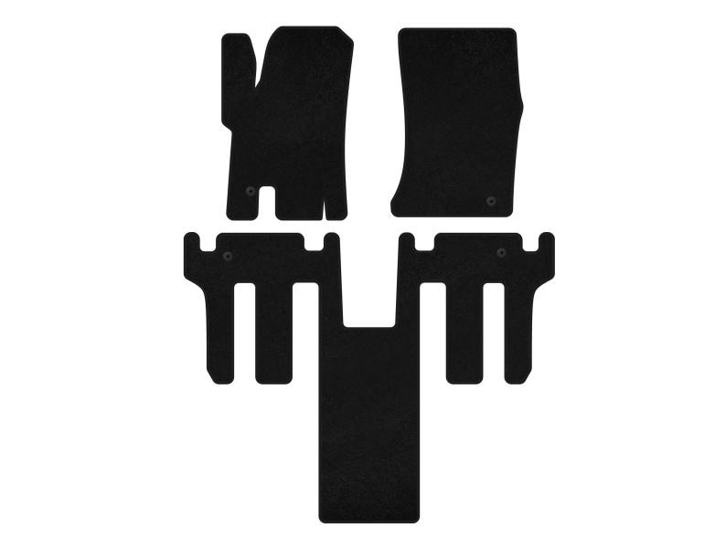 Купити Килимки текстильні Classic (2 ряди, Чорний) для Ssang Yong Rodius