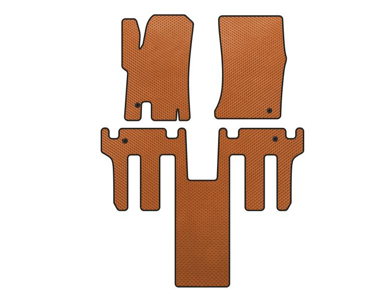 Купити Килимки EVA (2 ряди, Помаранчевий) для Ssang Yong Rodius