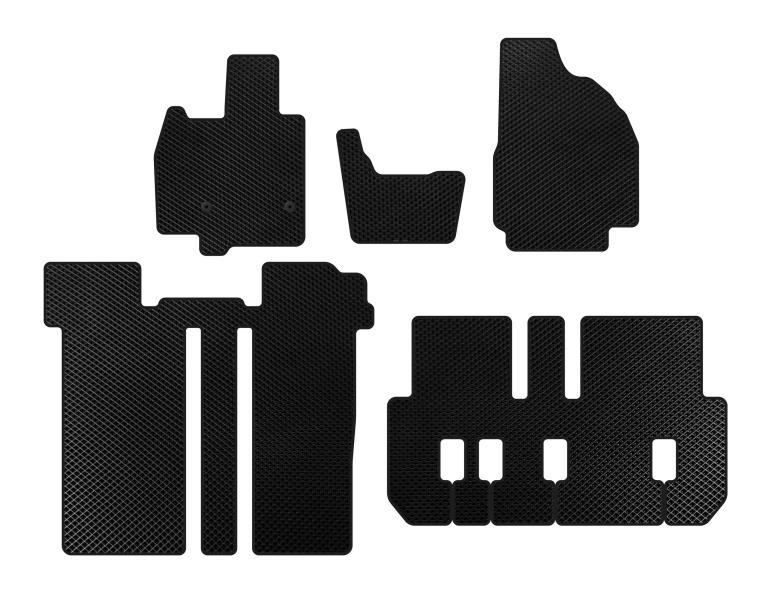 Купить Коврики EVA (3 ряда, 6-ти местный, Черный) для Toyota Previa 2006-2019 гг