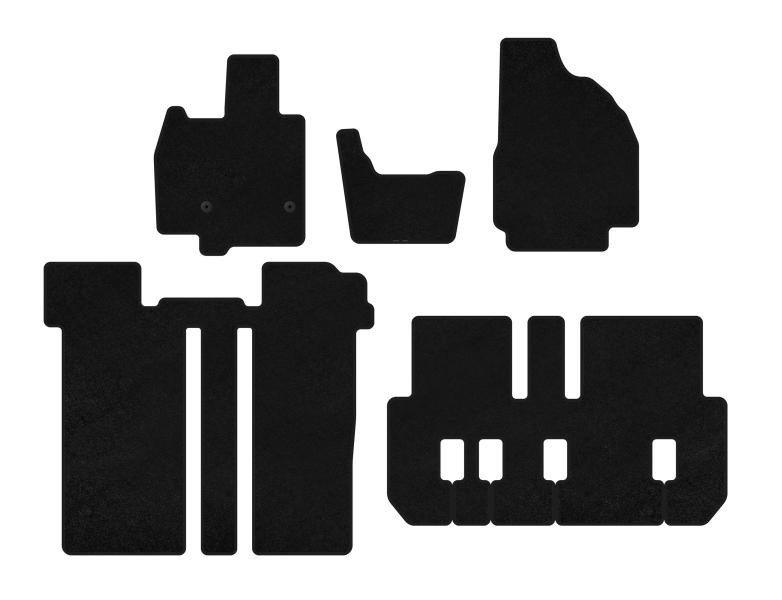Купити Килимки текстильні Premium (3 ряди, 6-ти місний, Чорний) для Toyota Previa 2006-2019 рр