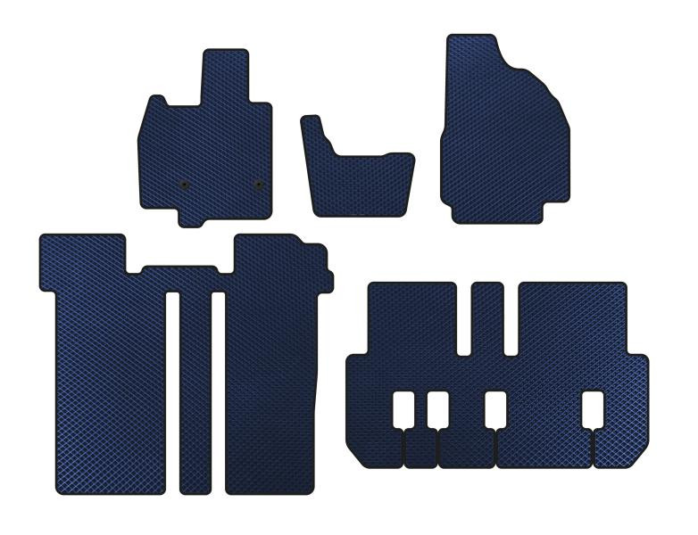 Купити Килимки EVA (3 ряди, 6-ти місний, Синій) для Toyota Previa 2006-2019 рр