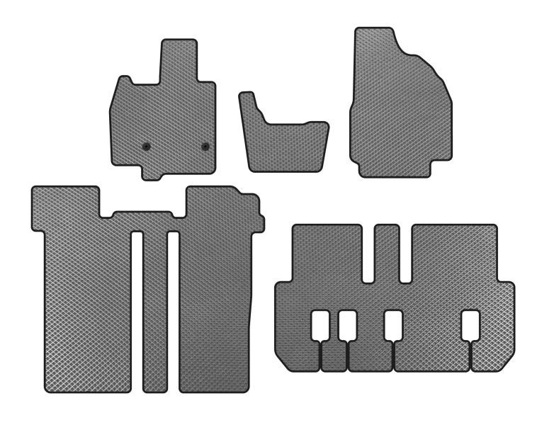Купити Килимки EVA (3 ряди, 6-ти місний, Сірий) для Toyota Previa 2006-2019 рр