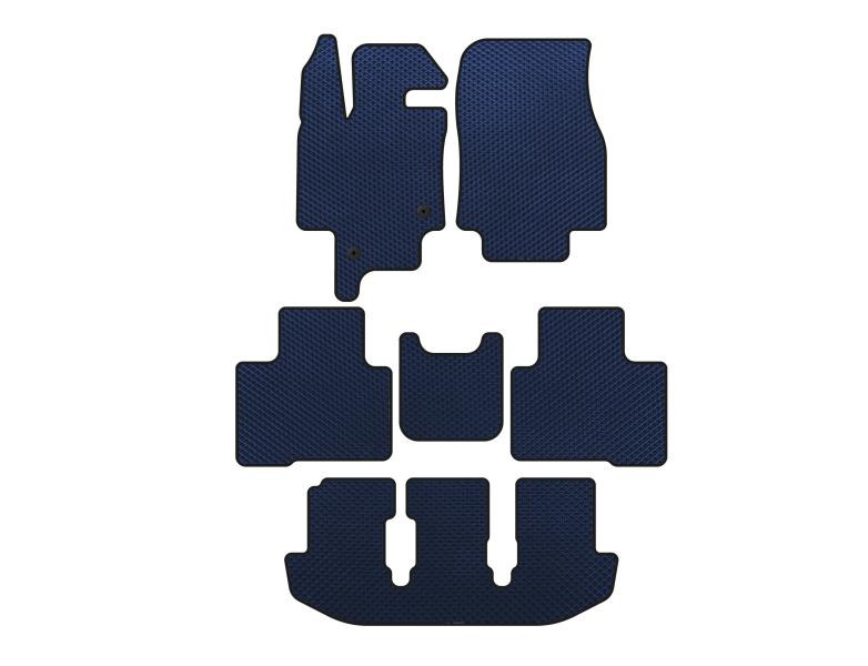 Купити Килимки EVA (3 ряди, 7-ми місний, Синій) для Toyota Highlander 2019- рр