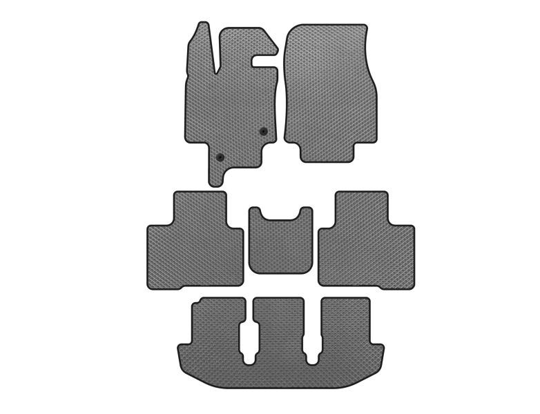 Купити Килимки EVA (3 ряди, 7-ми місний, Сірий) для Toyota Highlander 2019- рр