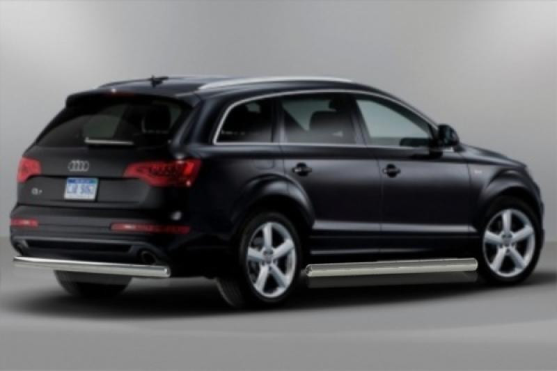 Купить Задняя защита AK002 (нерж) для Ауди Q7 2005-2015 гг