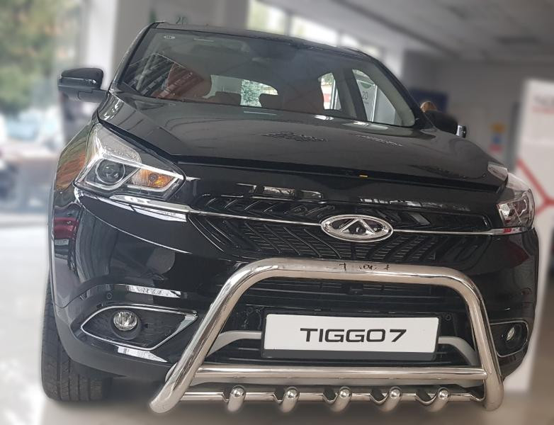 Купить Кенгурятник WT003 (нерж) для Chery Tiggo 7 2016-2019 гг