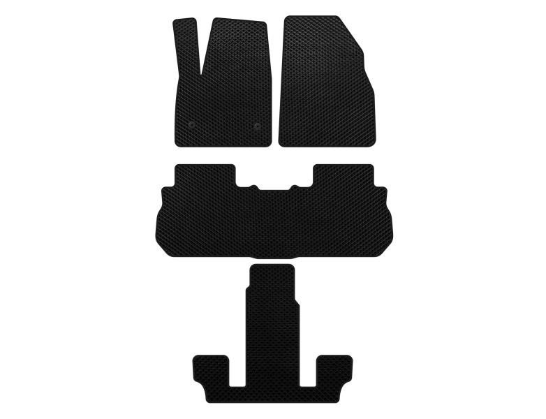 Купить Коврики EVA (3 ряда, 2017-2019, Черный) для GMC Acadia 2017- гг