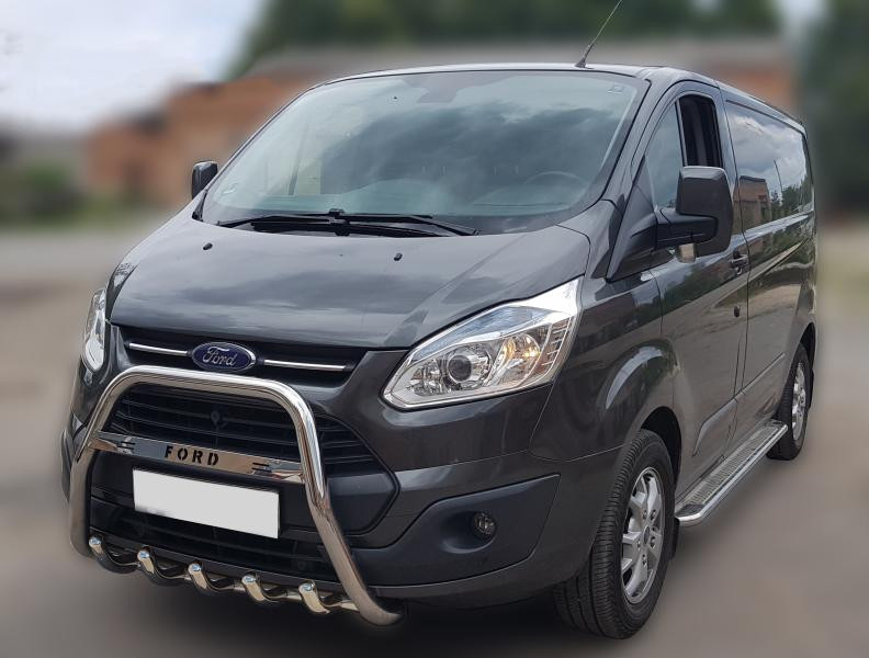 Купить Кенгурятник WT006 F1-55 (нерж) для Ford Custom 2013-2022 гг