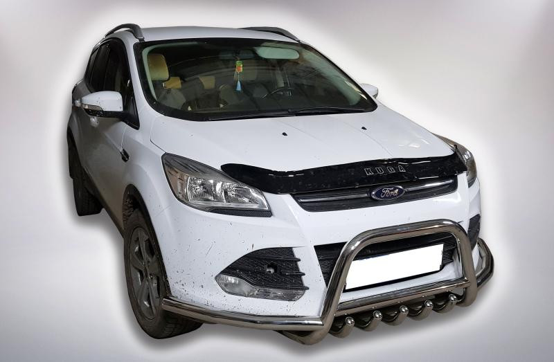 Купить Кенгурятник с усами WT003 (нерж.) для Ford Kuga/Escape 2013-2019 гг